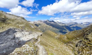 Bergtour Wildenkogel - Abstieg über Gletschermoräne