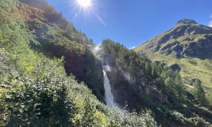 Bergtour Wildenkogel - Abstieg, beeindruckende Wasserfälle