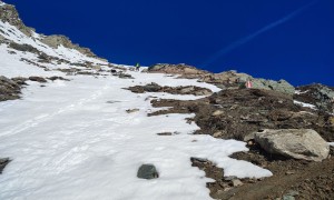 Bergtour Sailkopf - Abstieg über Schnee