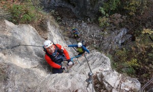 Klettersteig Rio Secco - im Steig