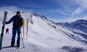 Skihochtour Großer Ankogel - Bergstation Ankogelbahn II mit Gipfelblick