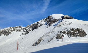 Skihochtour Großer Ankogel - beim Hannoverhaus, Rückblick zur Bergstation
