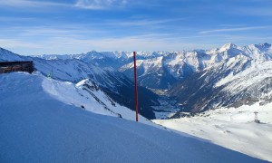 Skihochtour Großer Ankogel - beim Hannoverhaus, Blick nach Mallnitz