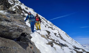 Skihochtour Großer Ankogel - Abstieg in der steilen Flanke