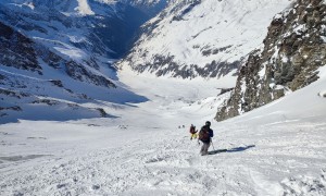 Skihochtour Großer Ankogel - steile Abfahrt Radeckkees