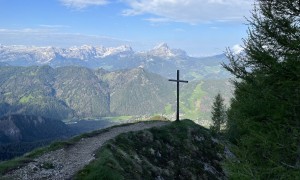 Klettersteig Piz da Peres - Zustieg, Blick zum Peitlerkofel