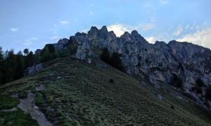 Klettersteig Piz da Peres - Zustieg, kurz vor dem Einstieg