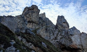 Klettersteig Piz da Peres - Zustieg, kurz vor dem Einstieg