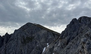 Klettersteig Piz da Peres - Blick zum Gipfel