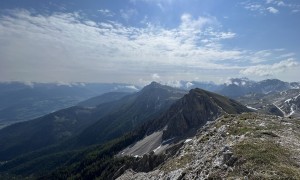 Klettersteig Piz da Peres - Gipfelsieg mit Blick ins Pustertal