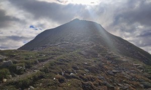 Bergtour Speikboden - bei der Speikbodenscharte, Blick zum Gipfel Speikboden