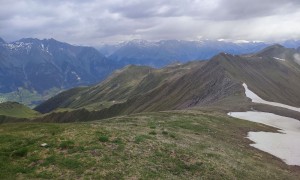 Bergtour Speikboden - Gipfelsieg Donnerstein, Blick zur Zupalseehütte und Griften