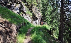Klettersteig Avventura - beim Einstieg