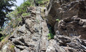 Klettersteig Avventura - Einstiegswand