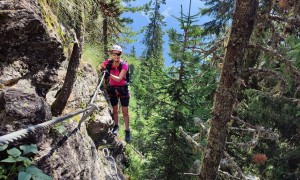 Klettersteig Avventura - im Steig