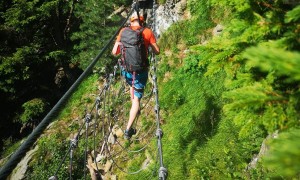 Klettersteig Avventura - Burmabrücke