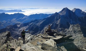 Hochtour Hochwilde - Aufstieg, Blick zur Hochweiße