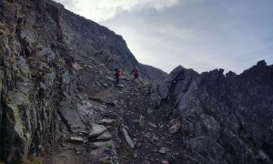 Hochtour Similaun - steiler Aufstieg Similaunhütte