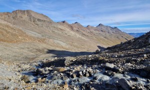 Hochtour Similaun - Aufstieg zum Niederjochferner, Blick talauswärts Niedertal