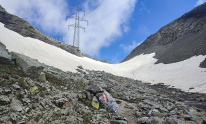 Bergtour Tauernkogel - Aufstieg über Altschneefelder
