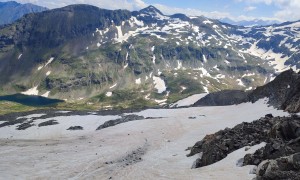 Bergtour Tauernkogel - Abstieg über Altschneefeld