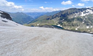 Bergtour Tauernkogel - Abstieg über Altschneefeld