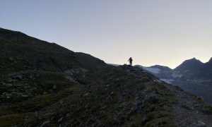 Hochtour Großvenediger - früher Aufstieg, Blick zur Weißspitze Hochtour Großvenediger - früher Aufstieg, Blick zur Weißspitze
