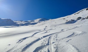 Skitour Hollbrucker Kreuz - Aufstieg