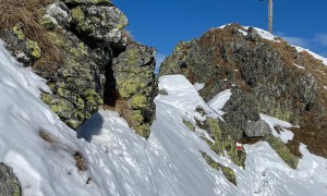 Skitour Hollbrucker Kreuz - Schlussaufstieg