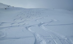 Skitour Hollbrucker Kreuz - Abfahrt