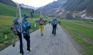Skitour Hoher Rosshuf - Zustieg, kurz vor dem Heilig-Kreuz Kirchlein