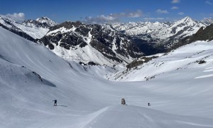 Skitour Hoher Rosshuf - Rückblick beim Hinteren Umbaltörl