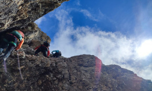Klettersteig Boeseekofel - im Steig