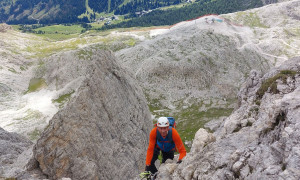 Klettersteig Boeseekofel - im Steig
