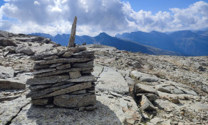 Bergtour Goldbergspitze - steiniger Aufstieg
