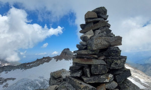 Bergtour Goldbergspitze - Gipfelsieg, Blick zum Hohen, Rauriser Sonnblick