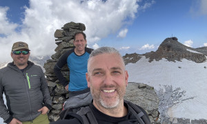 Bergtour Goldbergspitze - Gipfelsieg, Blick zum Hohen, Rauriser Sonnblick