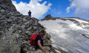 Bergtour Goldbergspitze - Abstieg über Südgrat
