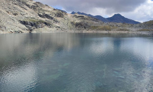 Bergtour Goldbergspitze - Abstieg, beim Brettsee