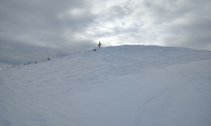 Skitour Schwalbenkofel - kurz vor dem Gipfel
