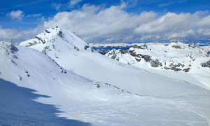 Skihochtour Stubacher Sonnblick - Abfahrt, Blick zum Stubacher Sonnblick Skihochtour Stubacher Sonnblick - Abfahrt, Blick zum Stubacher Sonnblick