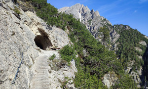 Bergtour Strudelkopf - seilversicherter Aufstieg