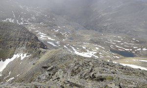 Bergtour Großes Reißeck - Abstieg Südwestgrat mit Blick zur Scharte Bergtour Großes Reißeck - Abstieg Südwestgrat mit Blick zur Scharte