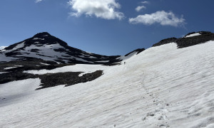 Bergtour Hörndl - Aufstieg über Altschneefelder