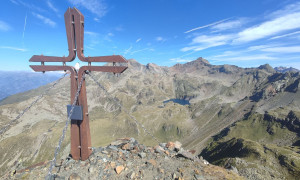 Bergtour Schleinitz - Rotgebele, Blick zum Alkuser See und Alkuser Rotspitze Bergtour Schleinitz - Rotgebele, Blick zum Alkuser See und Alkuser Rotspitze