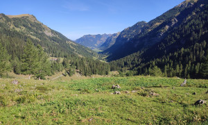 Bergtour Grauspitz - Rückblick Valünatal