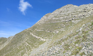 Bergtour Grauspitz - Blick zum Schwarzhorn