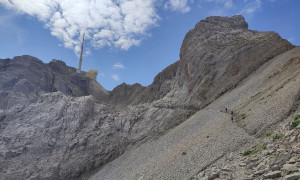 Bergtour Säntis - Aufstieg, kurz vor dem Säntis