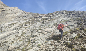 Bike-Bergtour Merbspitze - Südflanke, oberer Teil