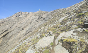Bike-Bergtour Merbspitze - Südflanke, oberer Teil
